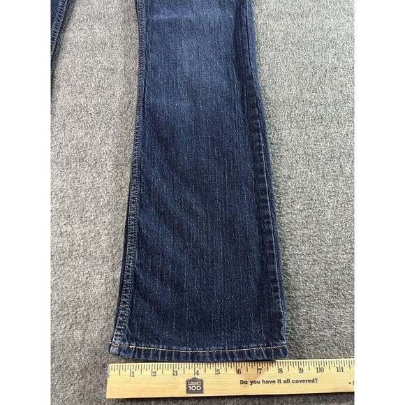 Levis 527 Jeans Men 32x32 Blue Denim Slim Bootcut Western Stretch Flex Dark Wash - Picture 14 of 16